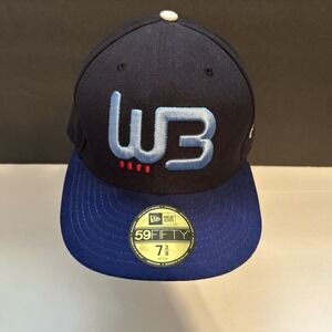 Wild Bunch New Era 59Fifty 7 3/8 58.7 cm Black Blue Fitted Hat Cap WB TV France